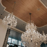 Rylight Extra Large Traditional Multi-layers Candle Branch Chrome/Gold Crystal Chandelier