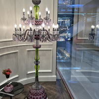 Luxury Colorful 18-Light Crystal Floor Lamp