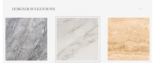 طاولة قهوة رخامية عائمة بتصميم إبداعي حديث