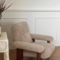 Antique French Plush Lounge Chair