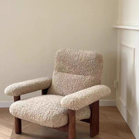 Antique French Plush Lounge Chair