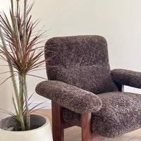 Antique French Plush Lounge Chair