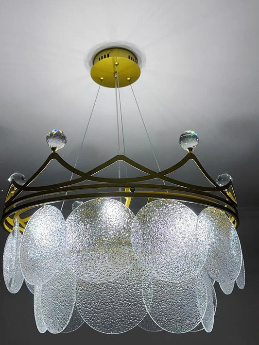 Moderne, lichte en luxe kroonglaskroonluchter voor woonkamer/slaapkamer 