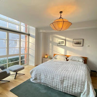 Rylight Franse stijl crèmewitte zijden paraplu kroonluchter 