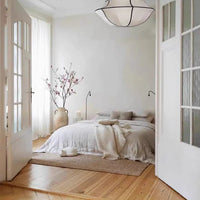 Rylight Franse stijl crèmewitte zijden paraplu kroonluchter 