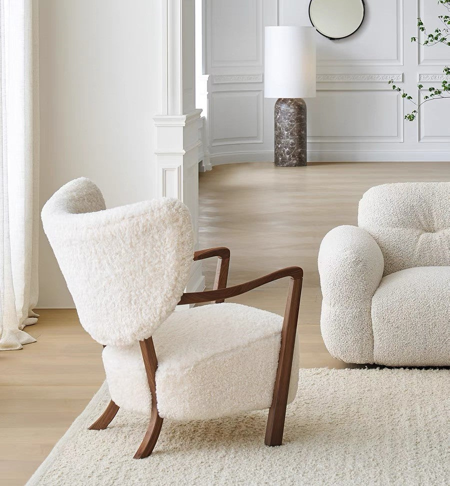 French Vintage Style/Cream Style Single Sofa Chair