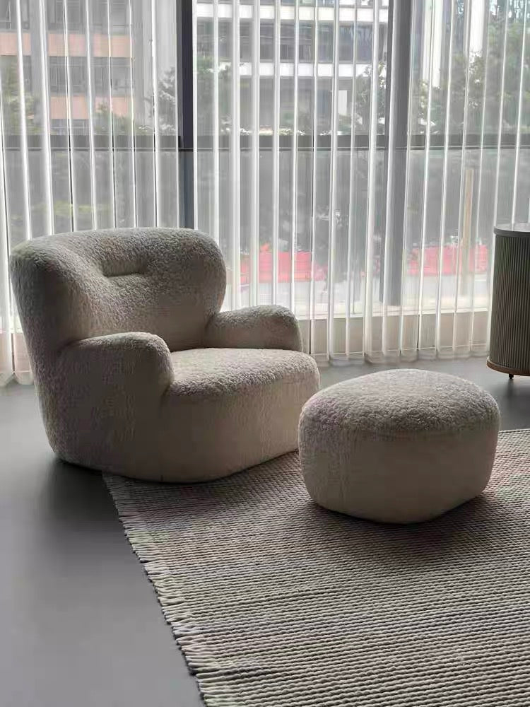 Modern Cream Bear Lounge Chair