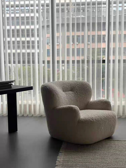 Modern Cream Bear Lounge Chair