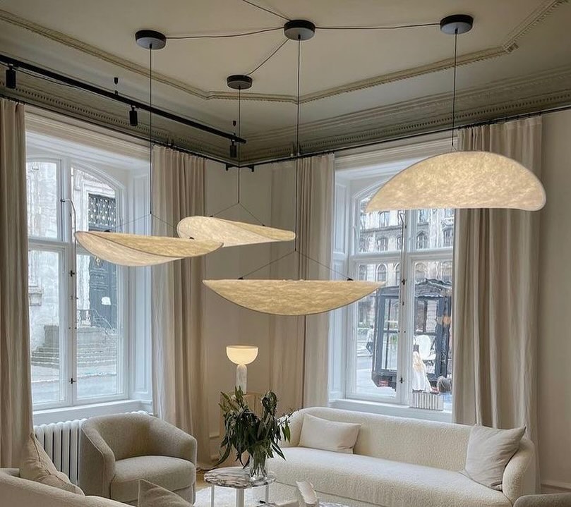 Rylight Minimalism White Lampshade Pendant Light