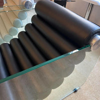 Rylight Italian Minimalist Glass Leg Accent Chair