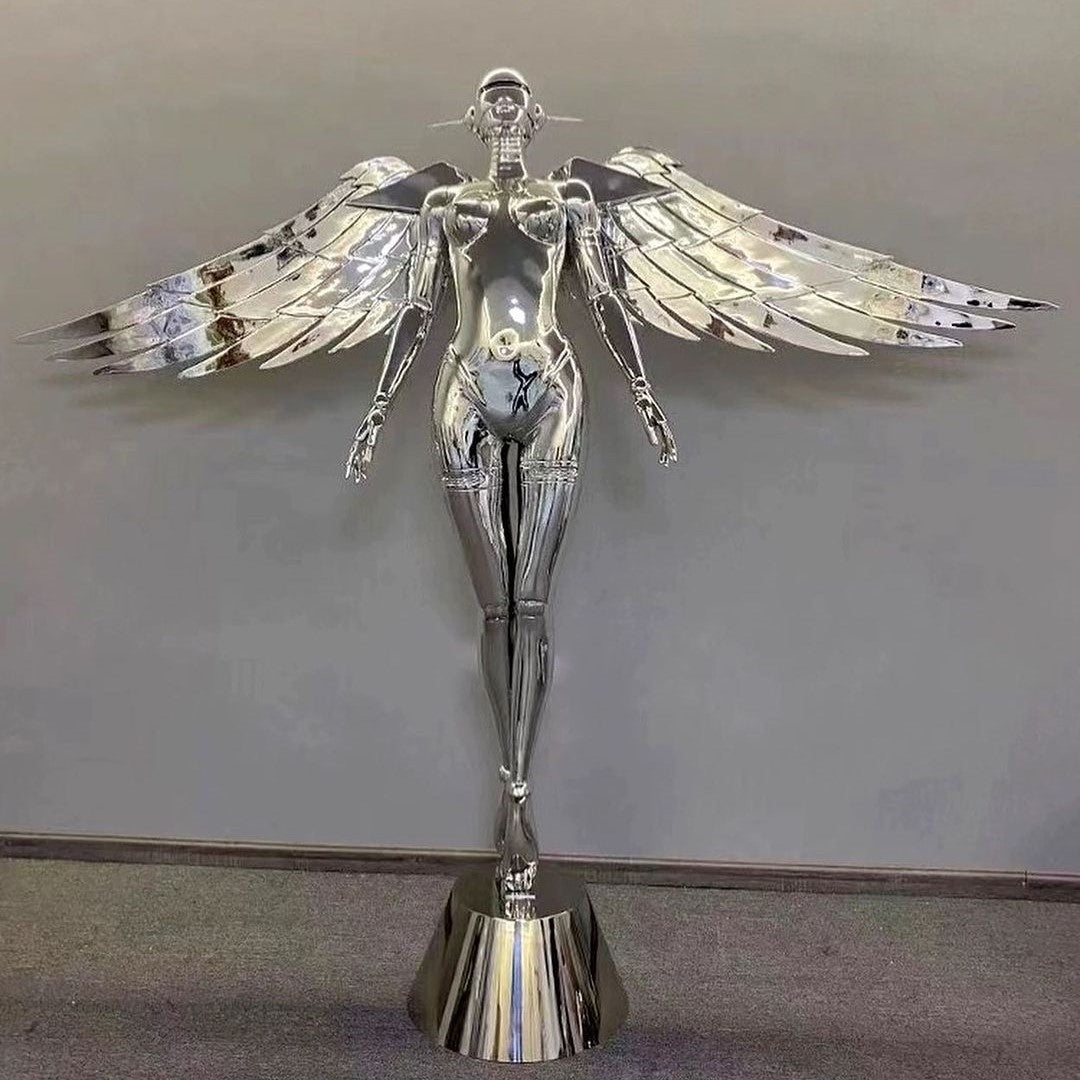 Rylight Art Design Flying Angel-beeld vloerlamp