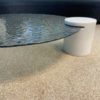 طاولة قهوة حديثة من الزجاج المندمج من رايلايت