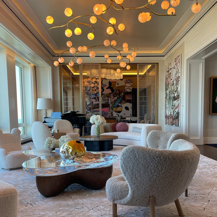 Rylight Modern Hand-blown Glass Globes Chandelier