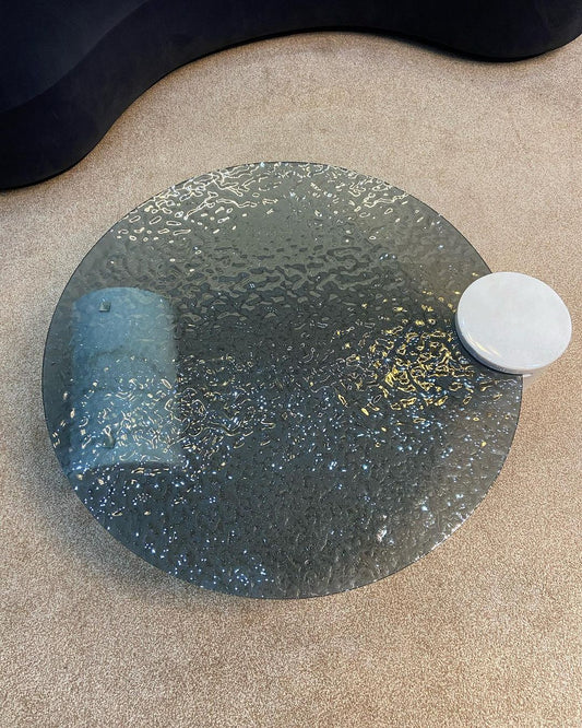 طاولة قهوة حديثة من الزجاج المندمج من رايلايت