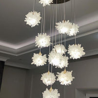 Luxury Floating Crystal Rock Chandelier for Staircase/Foyer