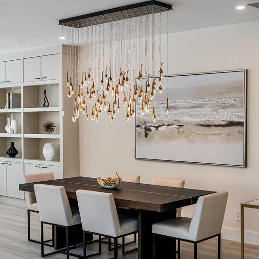 Moderne creatieve zaadkristallen kroonluchter voor de eetkamer 