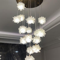 Luxury Floating Crystal Rock Chandelier for Staircase/Foyer