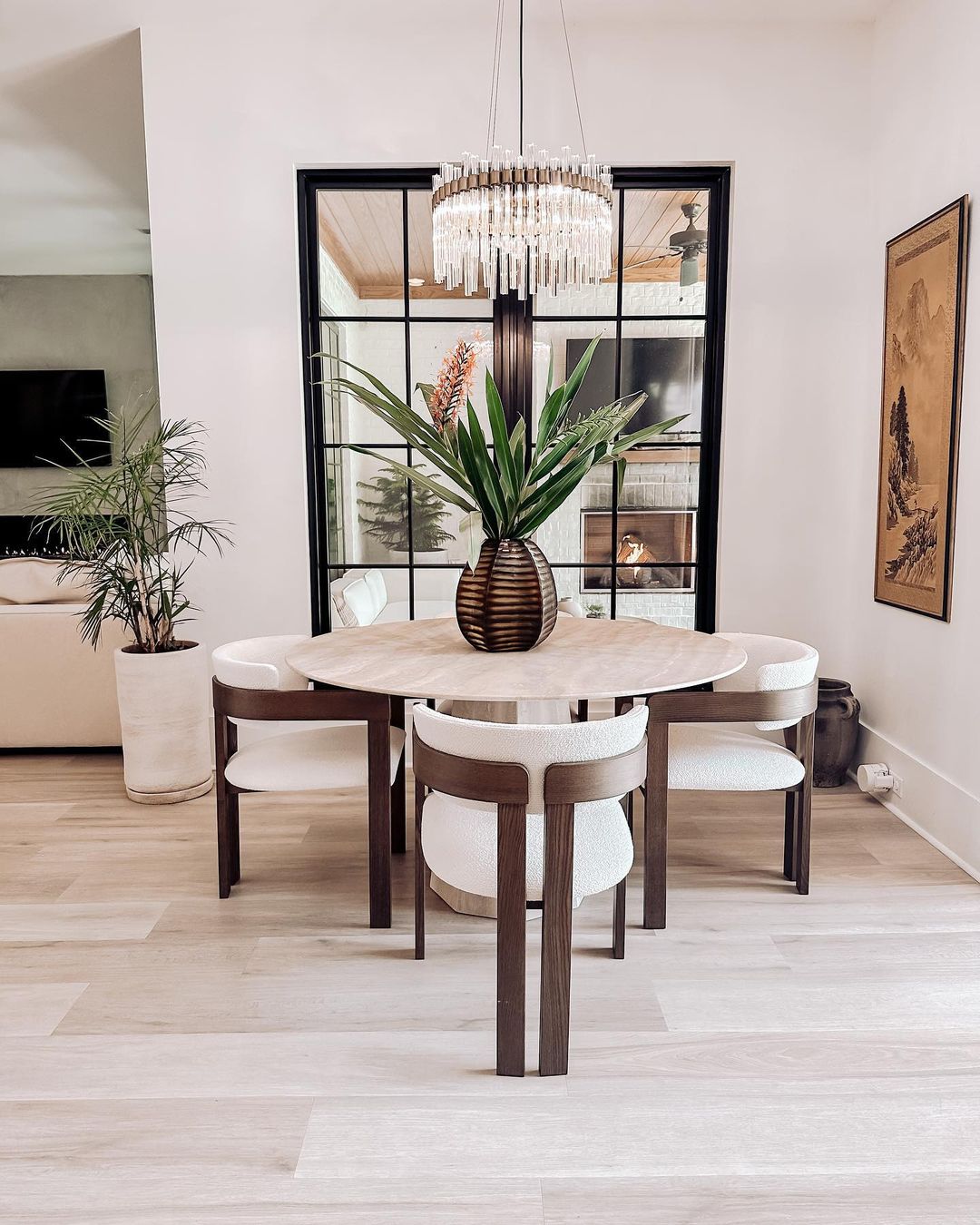 Moderne ronde glazen kroonluchter voor woon-/eetkamer/slaapkamer 