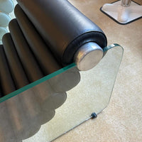 Rylight Italian Minimalist Glass Leg Accent Chair