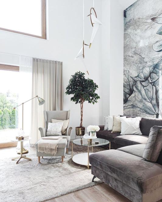 Moderne hangende lamp met zittende vogels voor eetkamer/woonkamer/trap/hal 