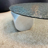 طاولة قهوة حديثة من الزجاج المندمج من رايلايت