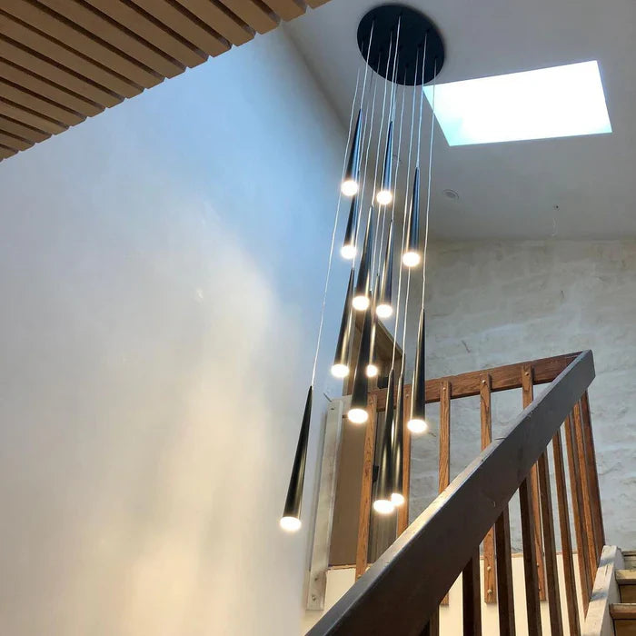 Final Sale · Modern Black Metal Ceiling Pendant for High-ceiling