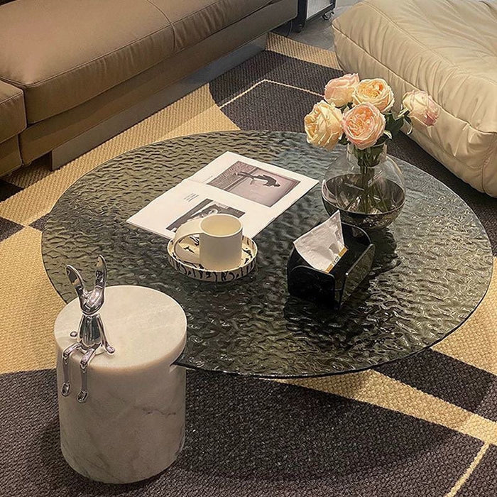 Rylight Modern Fused Glass Coffee Table