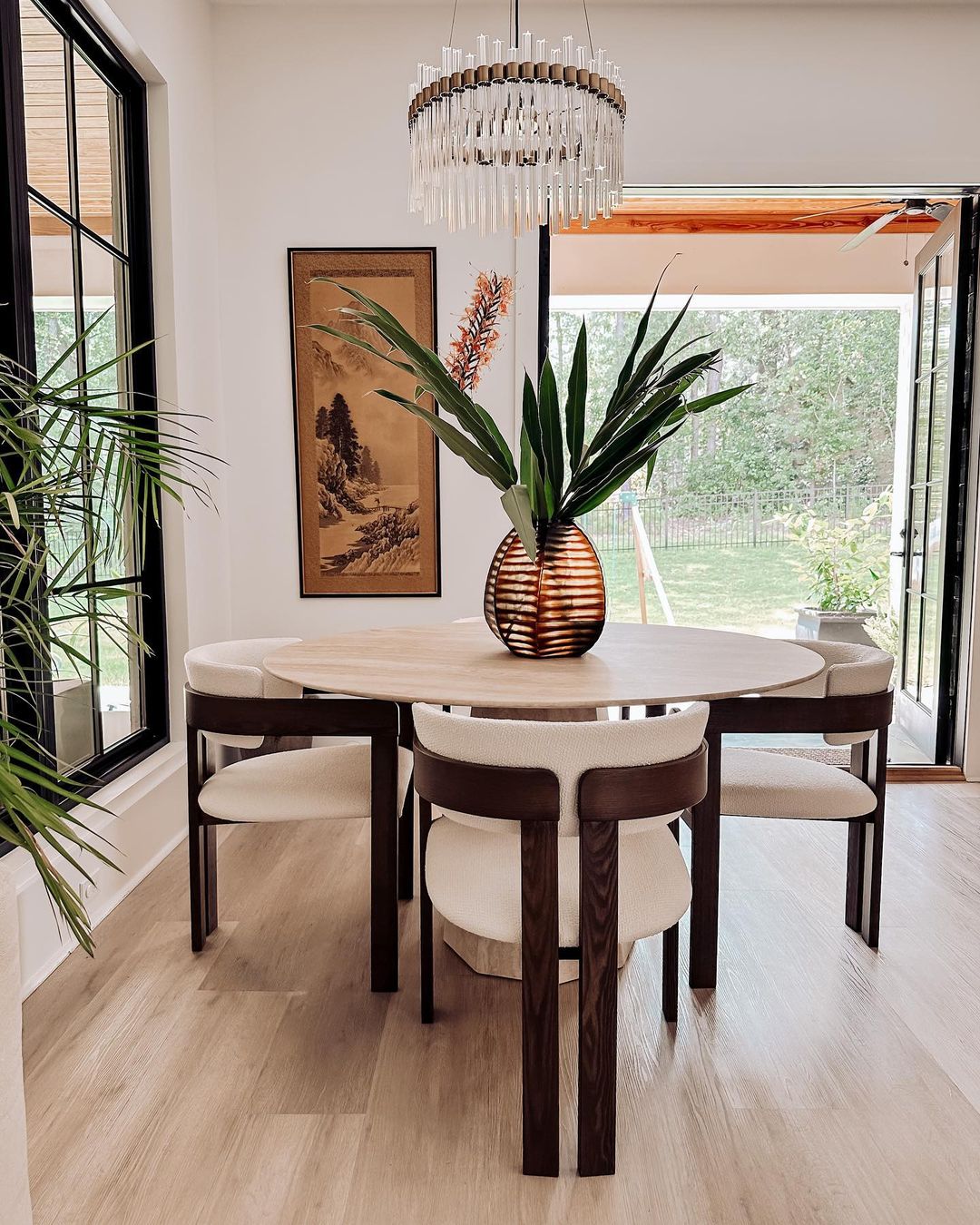 Moderne ronde glazen kroonluchter voor woon-/eetkamer/slaapkamer 