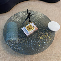 طاولة قهوة حديثة من الزجاج المندمج من رايلايت