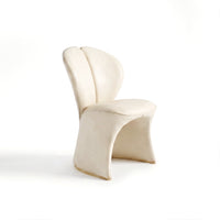 Miarea Sculptural Leather Dining Chair