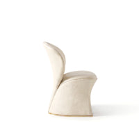 Miarea Sculptural Leather Dining Chair