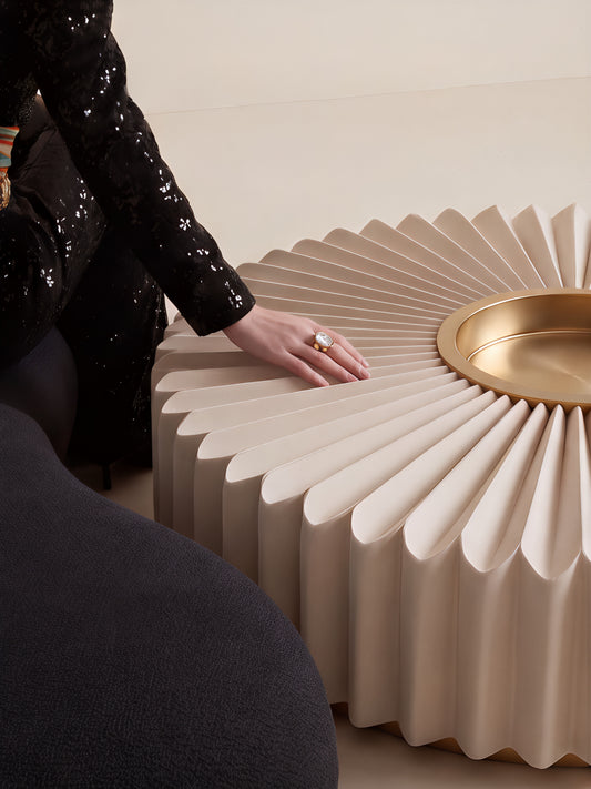 Folded Light Sculptural Coffee Table