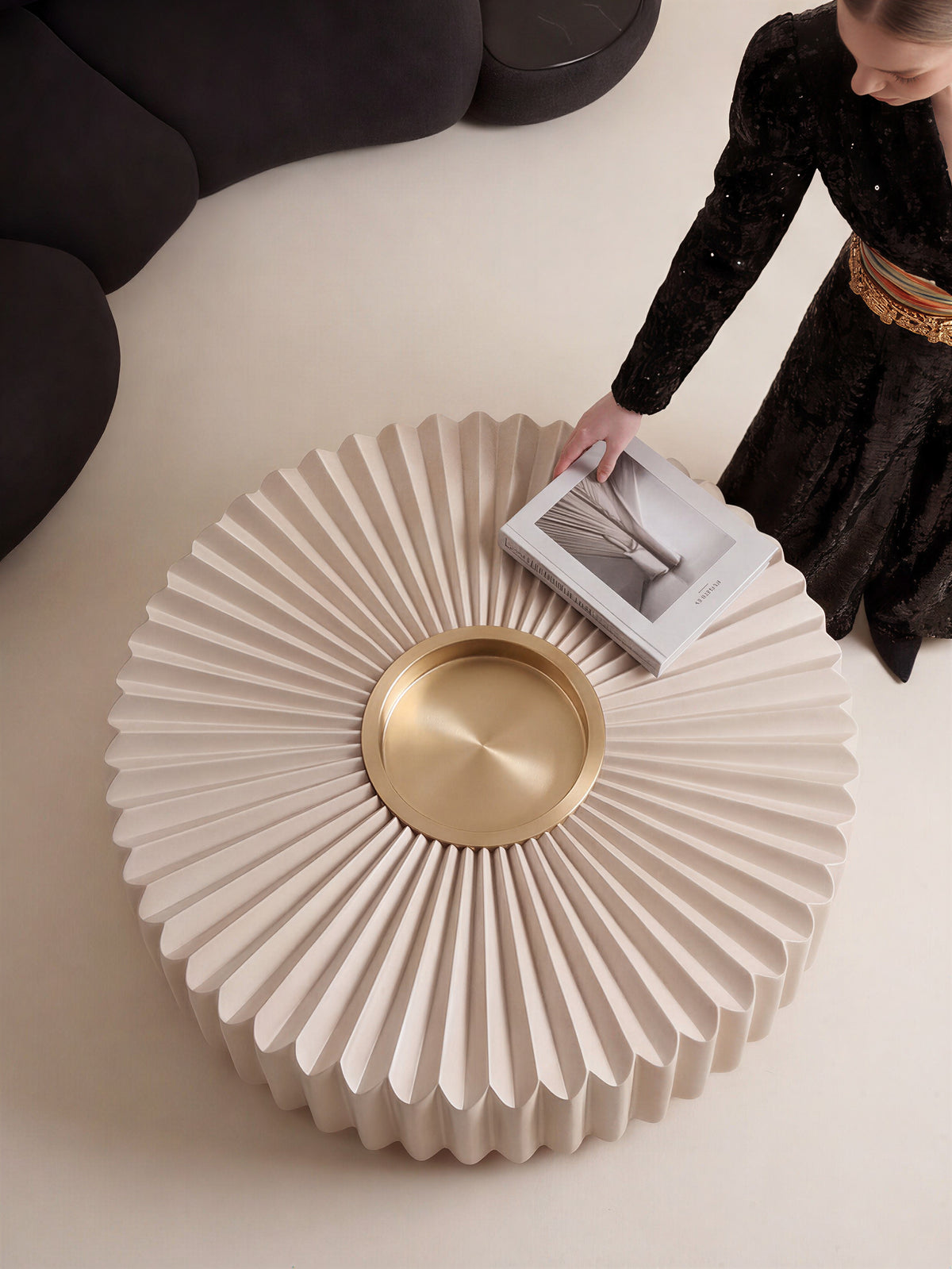 Folded Light Sculptural Coffee Table