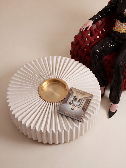 Folded Light Sculptural Coffee Table
