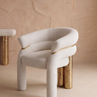 Vespera Sculptural Upholstered Dining Chair