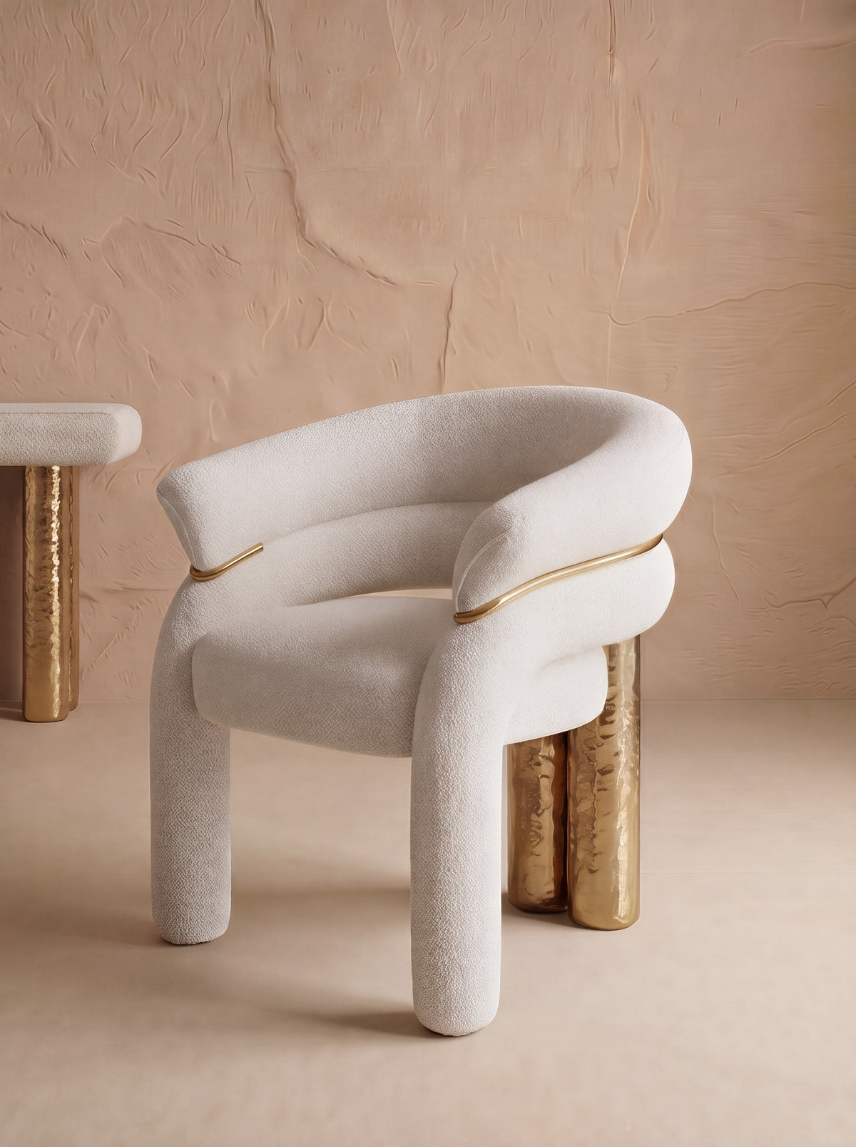 Vespera Sculptural Upholstered Dining Chair