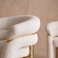 Vespera Sculptural Upholstered Dining Chair