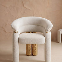 Vespera Sculptural Upholstered Dining Chair