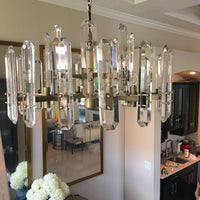 Rylight 2-Tier Crystal Glacier Shards Chandelier
