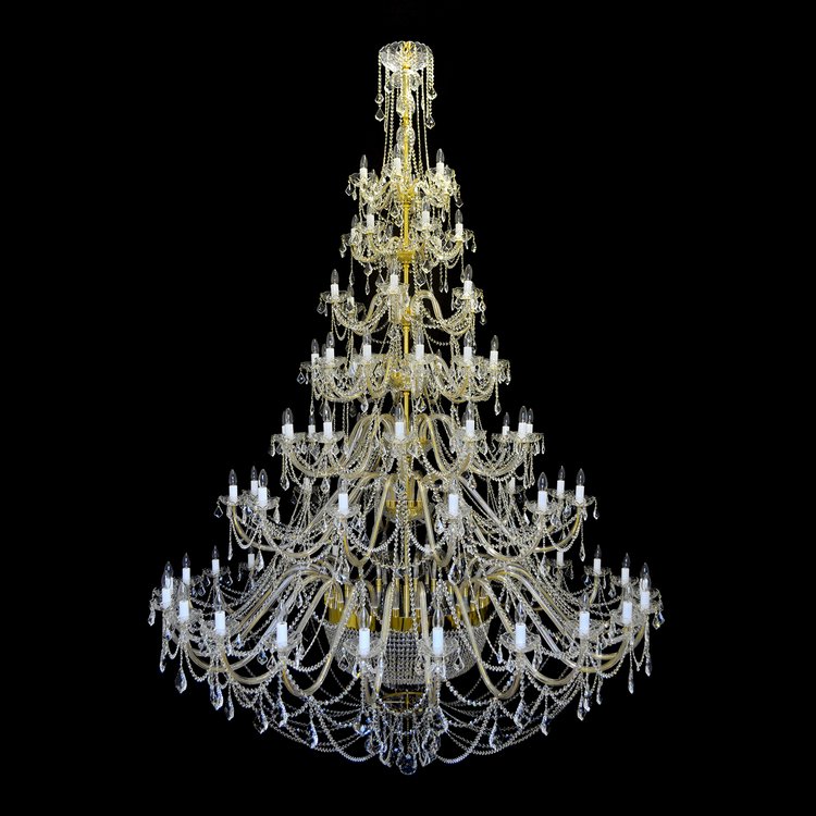 Rylight 60/87/178-Light Extra Large Crystal Candle Chandelier