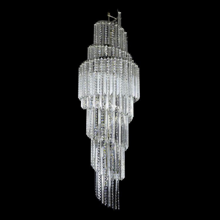 Rylight 6/12/18/20/21/27-licht extra lange kristallen kroonluchter