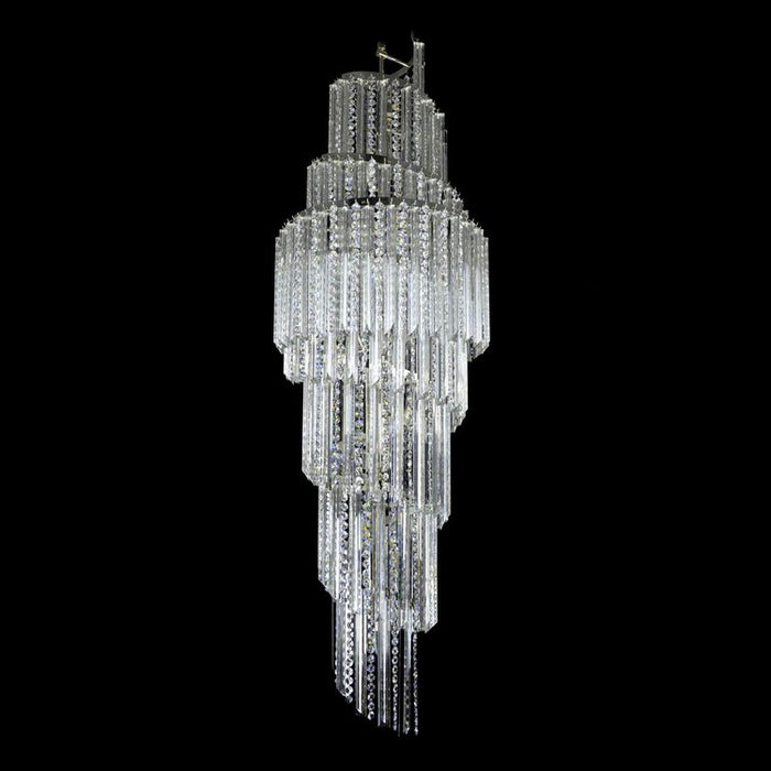 Rylight 6/12/18/20/21/27-Light Extra Long Crystal Chandelier
