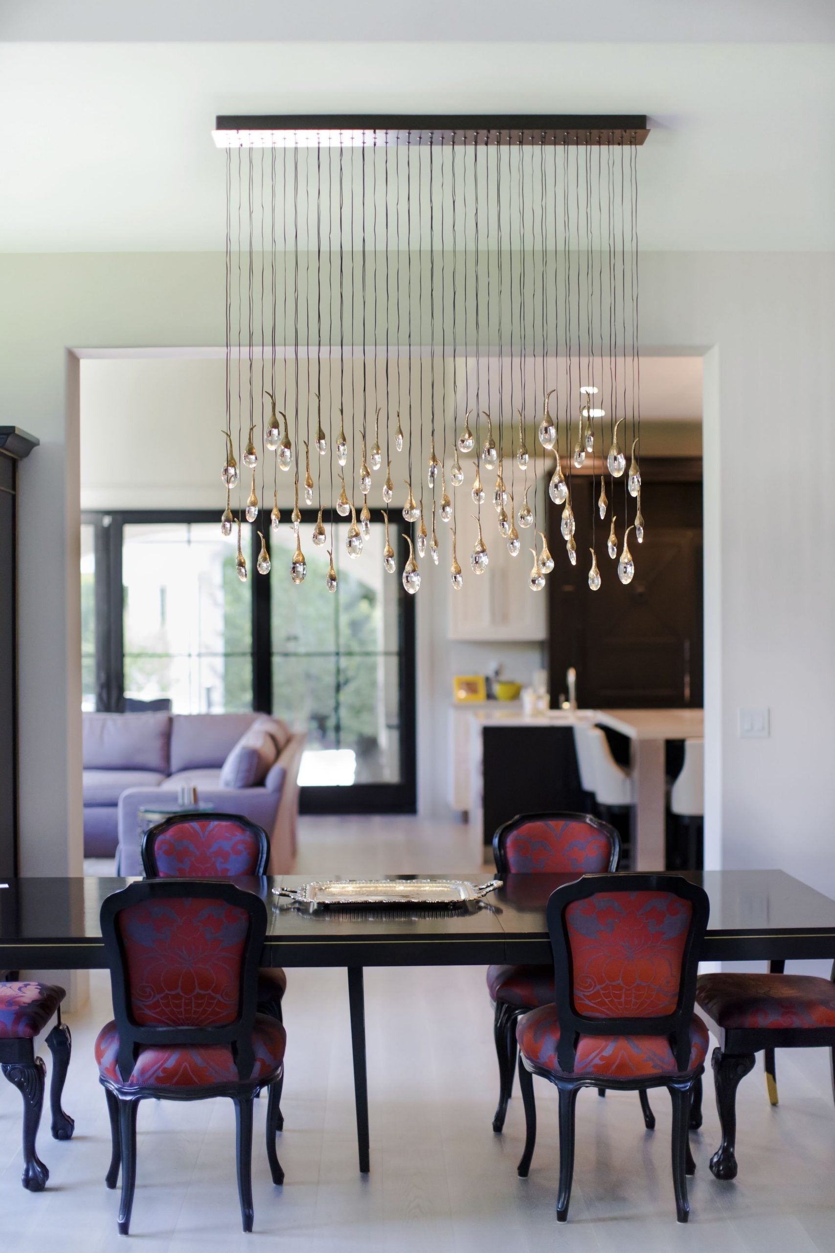 Moderne creatieve zaadkristallen kroonluchter voor de eetkamer 