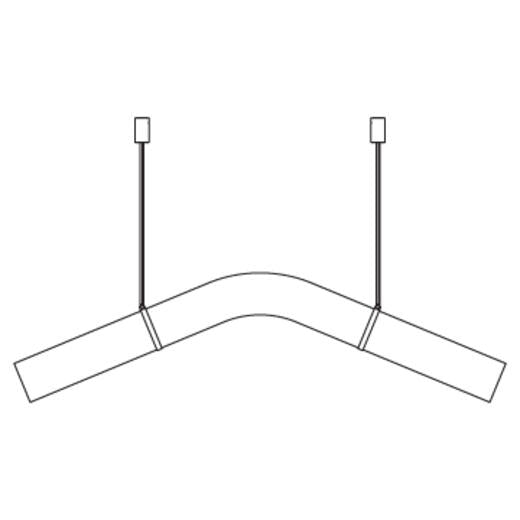 Modern Alabaster Curved Chandelier for Living/Dining Room