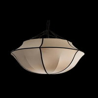 Rylight Franse stijl crèmewitte zijden paraplu kroonluchter 