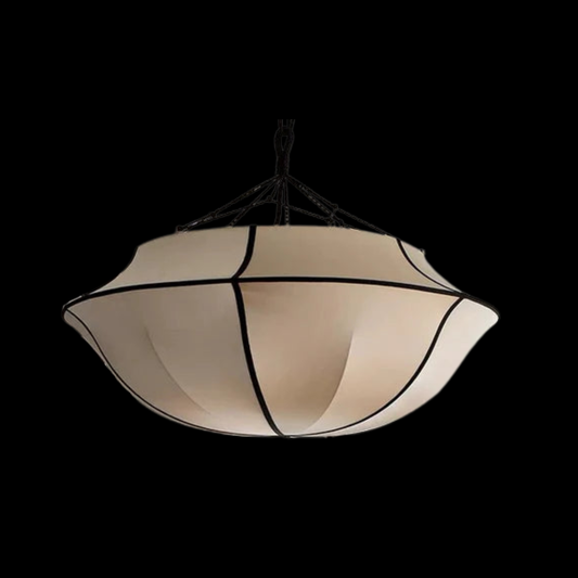 Rylight Franse stijl crèmewitte zijden paraplu kroonluchter 