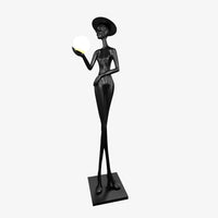 Rylight Elegant Lady Sculpture Floor Lamp