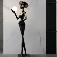 Rylight Elegant Lady Sculpture Floor Lamp