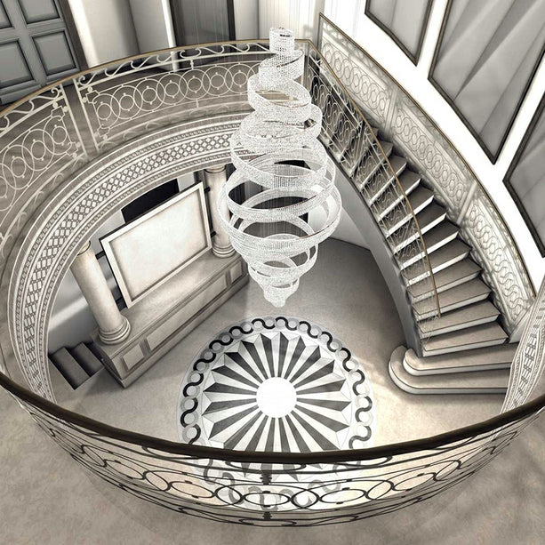 ثريا Rylight 11/17-Ring كبيرة جدًا/طويلة الشرابة