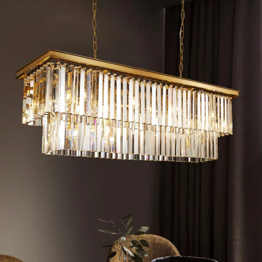 ثريا كريستالية من النحاس النقي الفاخر من Rylight 3/5/6-Tier